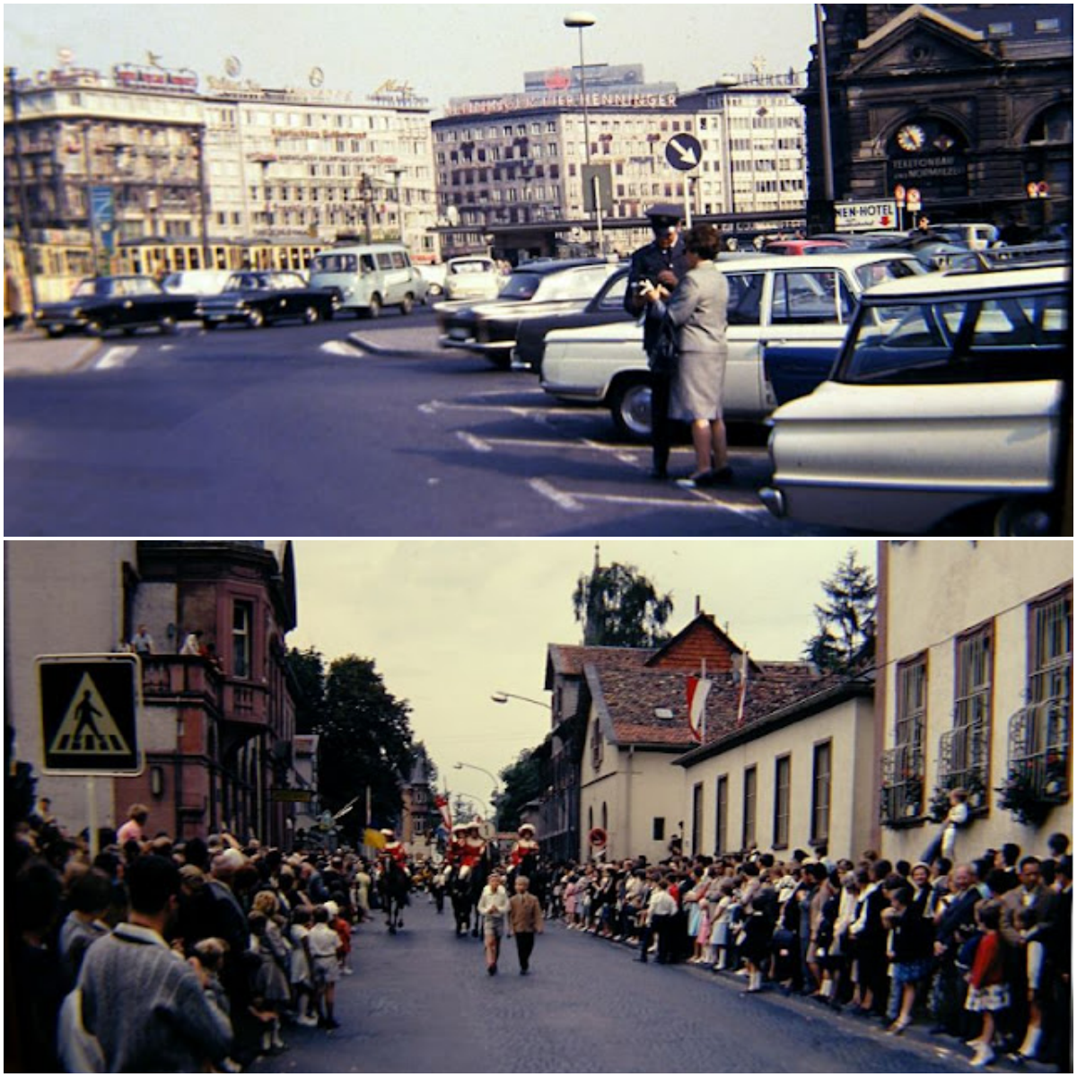 40 faszinierende Farbfotos fangen Straßenszenen in Westdeutschland in den 1960er Jahren ein_ha